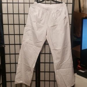 White Scrub pants XL